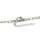 Paperclip Armband 304 Edelstahl 16 cm plus 2,5 cm Verlängerung