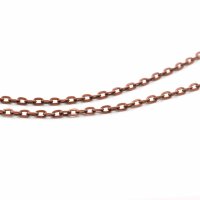 Ankerkette Eisen 6 x 4 mm flache Glieder Kupferfarben 2 m