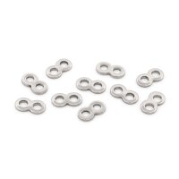 Verbinder 201 Edelstahl Unendlichkeitsschlaufe 11x6mm 10...