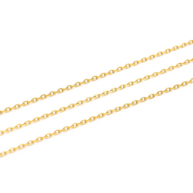 Ankerkette 304 Edelstahl 18K IP vergoldet 3 x 2 mm, 1 m