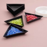Schmuckschale Dreieck schwarz Kunststoff 7 cm...