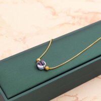 geriffelte Zwischenperle 5x4 mm aus 304 Edelstahl mit 18k...