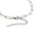 Paperclip Armband Edelstahl platinfarben 18 cm mit 5 cm Verlängerung 1 Stück
