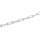 Paperclip Armband Edelstahl platinfarben 18 cm mit 5 cm Verlängerung 1 Stück