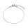 Armband Schlangenkette Edelstahl 17 cm platinfarben mit Verlängerung