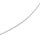 Armband Schlangenkette Edelstahl 17 cm platinfarben mit Verlängerung