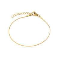 Armband Schlangenkette in Gold IP-Beschichtung 17cm...