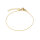 Armband Schlangenkette in Gold IP-Beschichtung 17cm Edelstahl 304 filigran