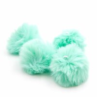 Bommel Anhänger Kunstfell in Mint 50-70 mm mit...