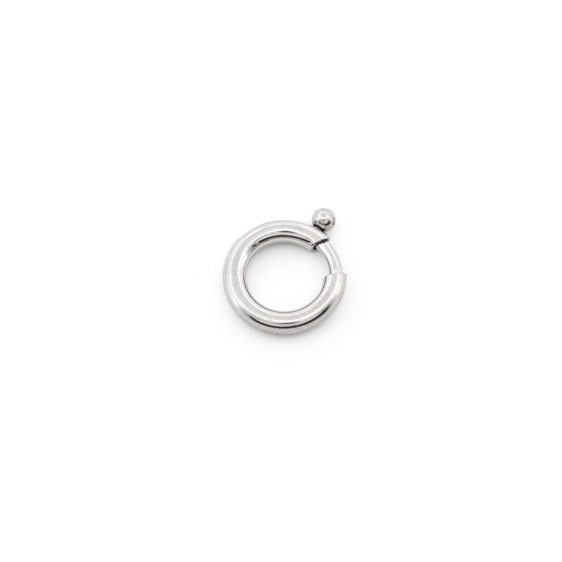 Federring 10 mm Edelstahl 304 Schmuckverschluss in Platinfarben 1 Stück