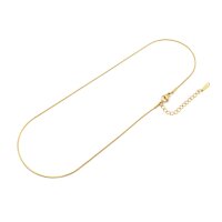 Schlangenkette 41 cm vergoldet 18K IP-Beschichtung...