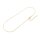 Schlangenkette 41 cm vergoldet 18K IP-Beschichtung Edelstahl Halskette 1 Stück