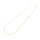 Edelstahlkette 18K vergoldet IP-Beschichtung Gliederkette 76 cm 2x3 mm
