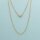Edelstahlkette 18K vergoldet IP-Beschichtung Gliederkette 76 cm 2x3 mm