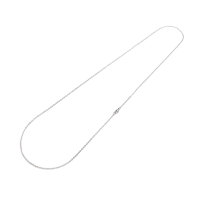 Edelstahlkette in Platinfarben Gliederkette 76 cm mit...