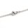 Edelstahlkette in Platinfarben Gliederkette 76 cm mit Karabiner 1 Stück