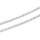 Edelstahlkette in Platinfarben Gliederkette 76 cm mit Karabiner 1 Stück