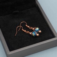 Ohrhaken 19,5 mm in Peachy Roségold...