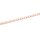 Gliederkette Edelstahl 304 roségoldfarben IP beschichtet, 40 cm + 5 cm Verlängerung