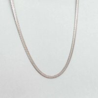 Schlangenkette aus 304 Edelstahl in Platinfarben 45 cm 1...