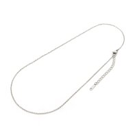 Gliederkette Edelstahl platinfarben 40 cm Halskette 1...