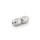 Schraubverschluss Edelstahl oval platinfarben 11,5 mm 1 Stück
