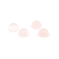 Rosenquarz Cabochons 6mm rund Naturstein Schmucksteine 4...