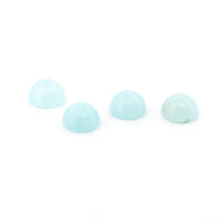 Jade Cabochons blau 6 mm gefärbt flache...