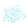 Jade Cabochons blau 6 mm gefärbt flache Rückseite 4 Stück