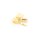 Charm Anhänger Liebesbrief goldfarben - Messing mit Zirkonia und Emaille 1 Stück