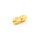 Schraubverschluss Memory Wire goldfarben - Edelstahl 304, IP-Beschichtung, oval, 12 x 5 mm