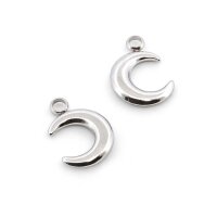 Mondsichel Anhänger aus 304 Edelstahl, 13 mm,...