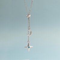 Mondsichel Anhänger aus 304 Edelstahl, 13 mm,...