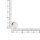 Ohrstecker mit versteckter Öse, 925 Silber Beschichtung, 12 mm, 316 Stift