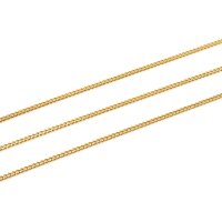 Gliederkette Edelstahl vergoldet, 2,5 x 2 mm, 1 Meter,...