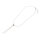 Slider Halskette Edelstahl platinfarben 52 cm mit Stopperperle
