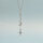 Slider Halskette Edelstahl platinfarben 52 cm mit Stopperperle