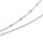 Slider Halskette Edelstahl platinfarben 52 cm mit Stopperperle