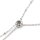 Slider Halskette Edelstahl platinfarben 52 cm mit Stopperperle