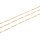 Panzerkette 1,5 mm Edelstahl gestanzte Zwischenglieder, 18K PVD-Goldbeschichtung 1 Meter