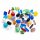 Glasperlen Mix mehrfarbig mit Crackleglas, 50g, 4,5 bis 15 mm