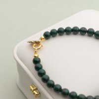 Quetschperlen mit Stift, Messing, 18K Goldbeschichtung, 8...