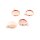 Fassungen mit Öse für 12 mm Cabochons, Edelstahl, roségoldfarben, 4 Stück