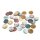 Perlmuttscheiben bunt 25 mm Muschelscheiben Mix 30g