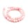 Jadeperlen rosa gefärbt rund 8 mm, Strang mit 48 Stück