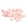 Jadeperlen rosa gefärbt rund 8 mm, Strang mit 48 Stück