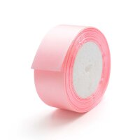 Satinband in Rosa, 40 mm breit, Rolle mit 20 Metern