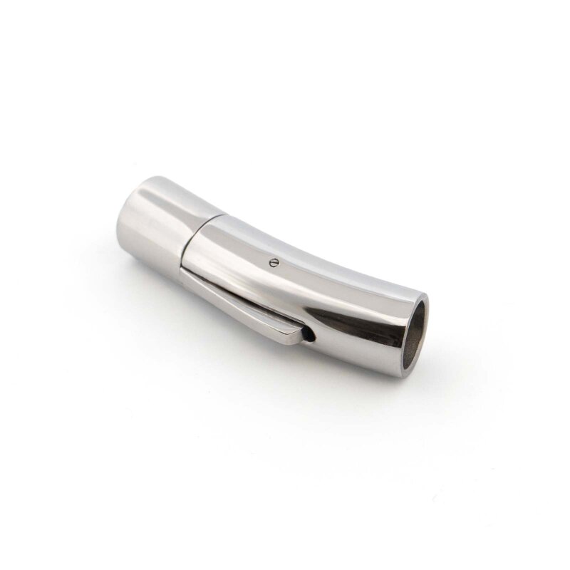 Bajonettverschluss Edelstahl 304 für 6 mm Bänder, Platinfarben