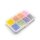 Rocailles 4 mm Glasperlen Set, 8 Farben in Sortierbox, je 10 g