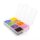 Rocailles 4 mm Glasperlen Set, 8 Farben in Sortierbox, je 10 g
